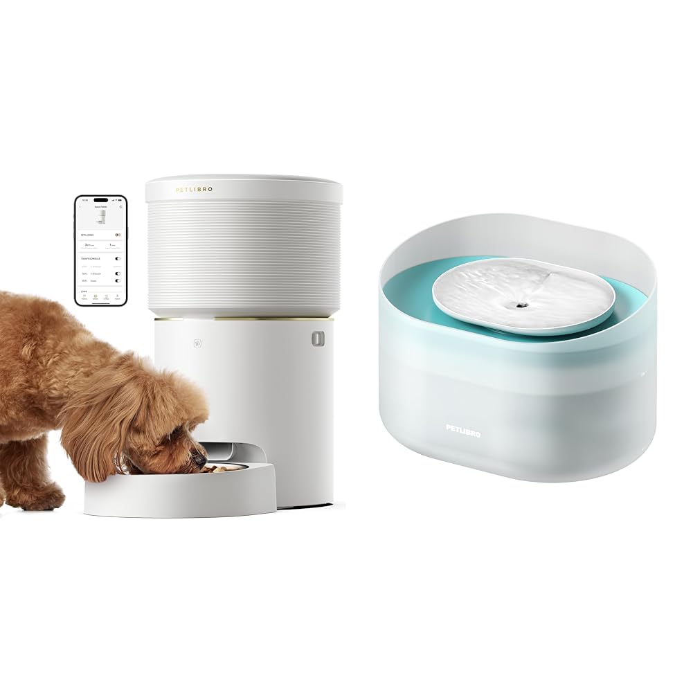 8L Smart Dog Feeder & Water Fountain Bundle
