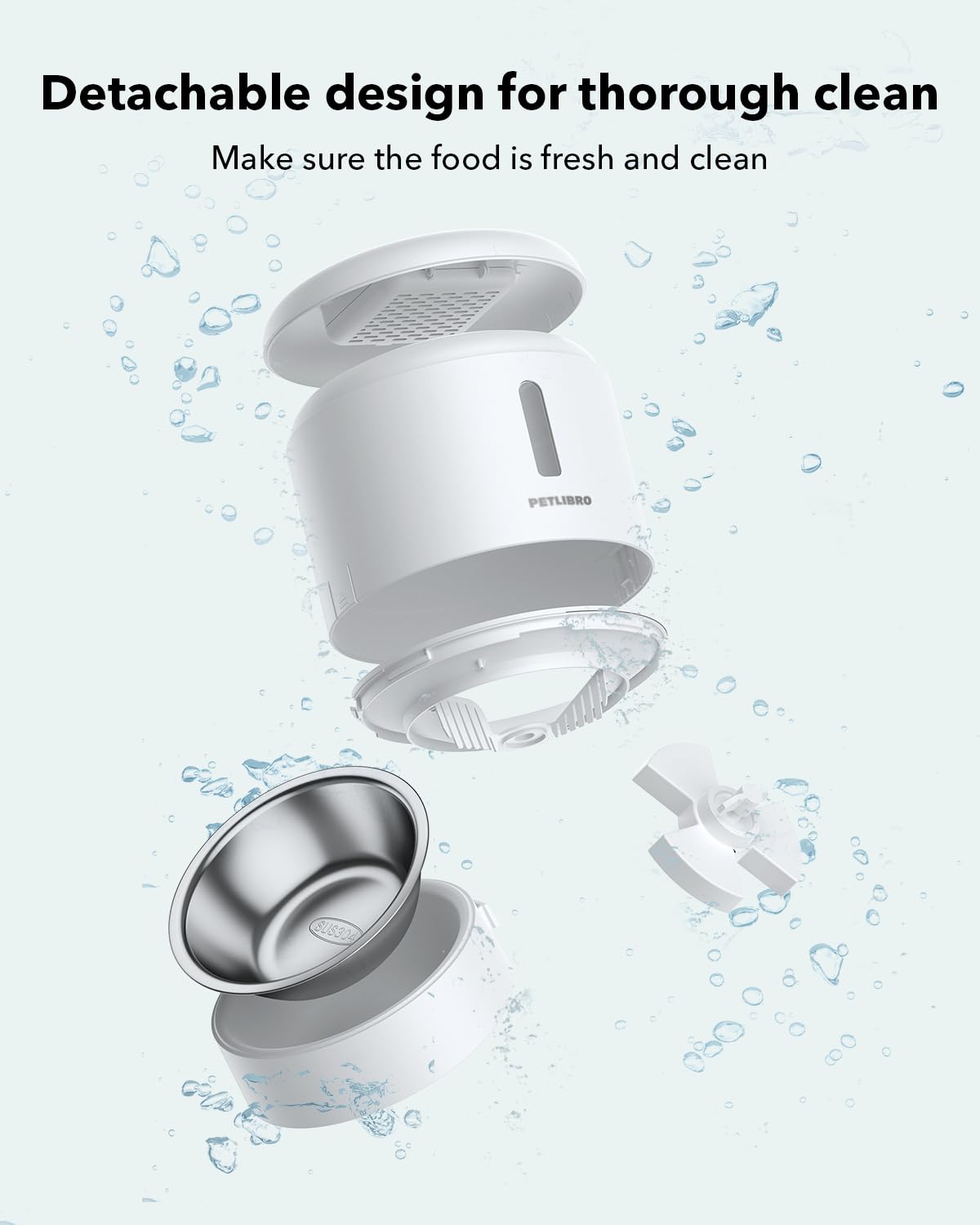 Automatic Pet Feeder With Scheduled Meal Dispensing