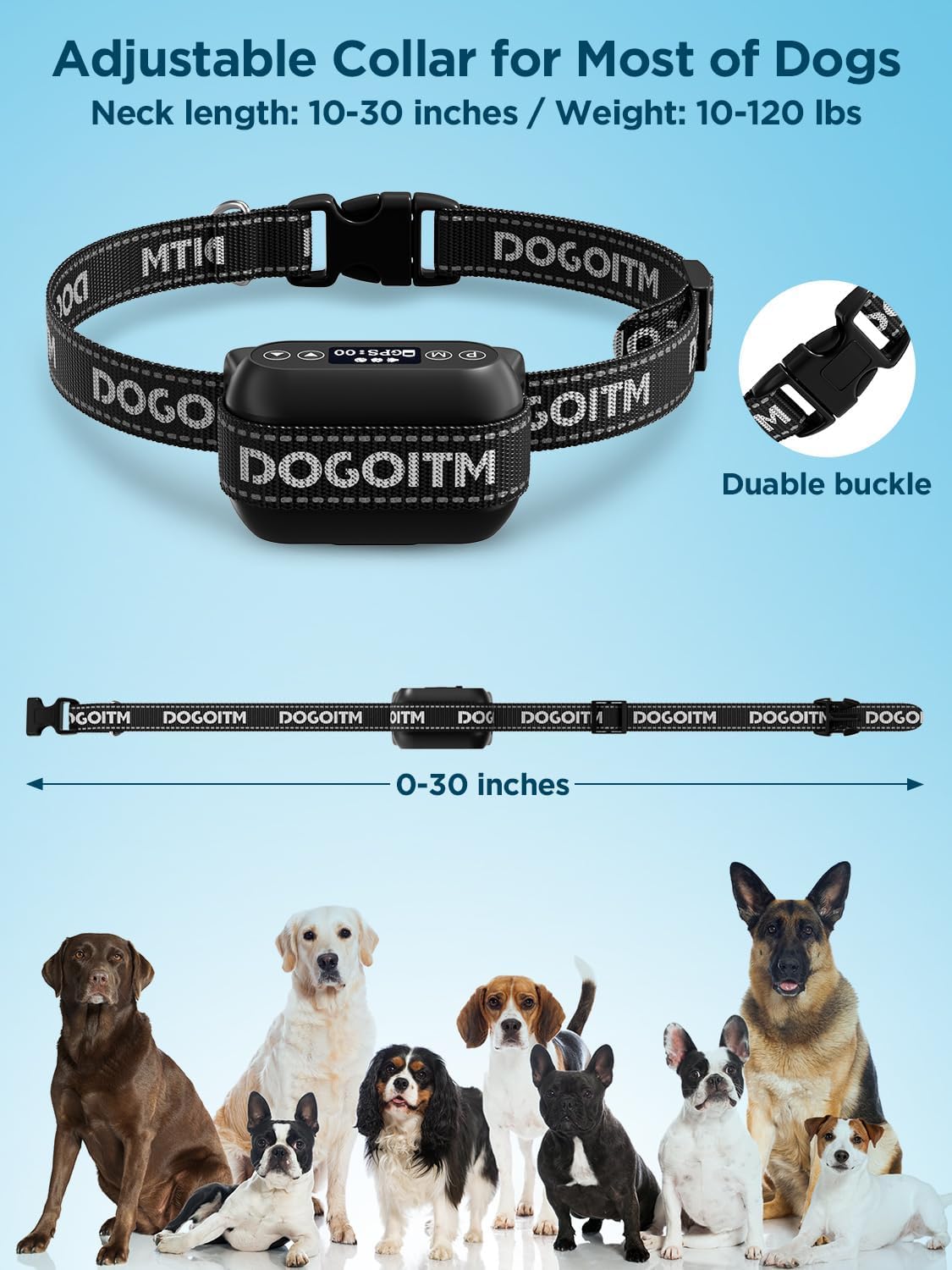 GPS Wireless Dog Fence System for Two Dogs