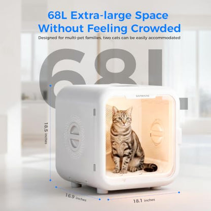 Quiet Pet Dryer Box With App Control & 6 Modes