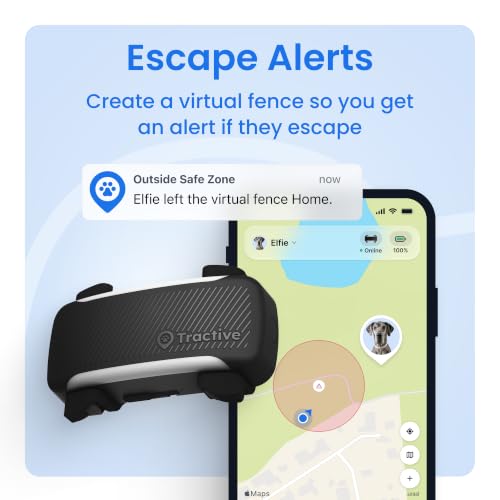 XL Smart Dog GPS Tracker With Virtual Fence