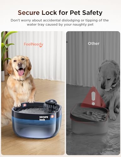7L Large Dog Water Fountain With Fresh Flow