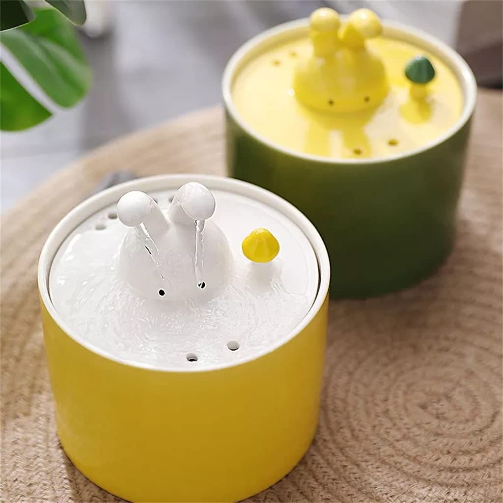 Ceramic Pet Water Fountain With 5-Stage Filtration