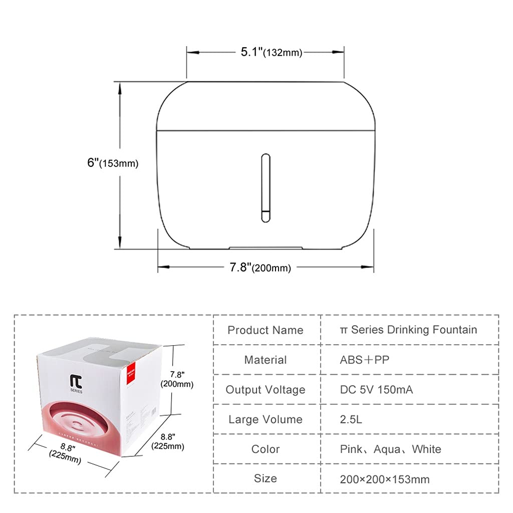 Smart Pet Water Fountain With LED Flow Indicator