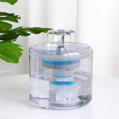 Smart Pet Water Fountain With LED Flow Indicator