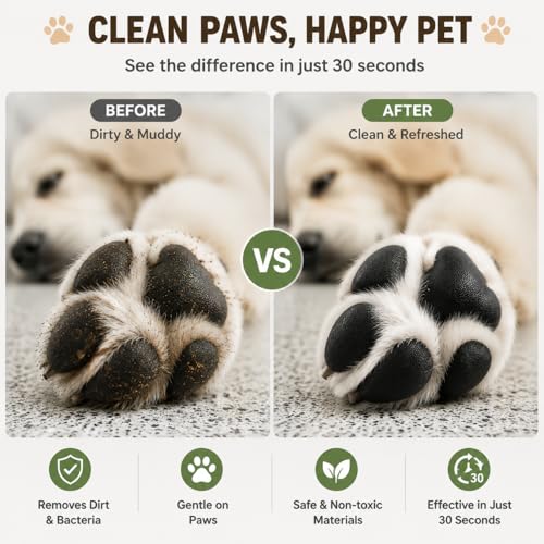 Automatic Dog Paw Cleaner for Small & Medium Dogs