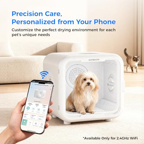 Quiet Pet Dryer Box With App Control & 6 Modes