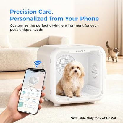 Quiet Pet Dryer Box With App Control & 6 Modes