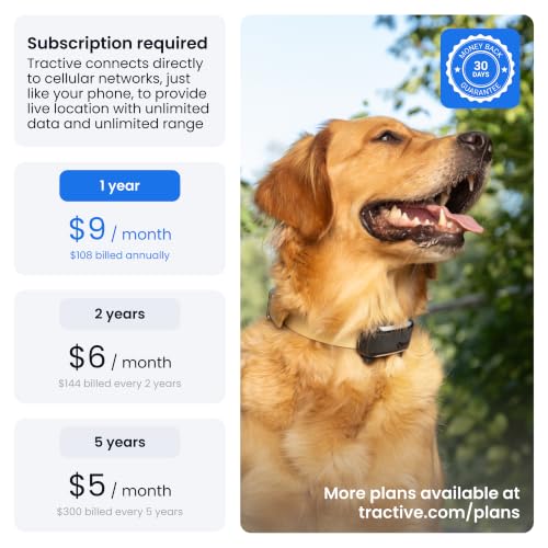 XL Smart Dog GPS Tracker With Virtual Fence