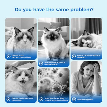 Quiet Pet Dryer Box With App Control & 6 Modes