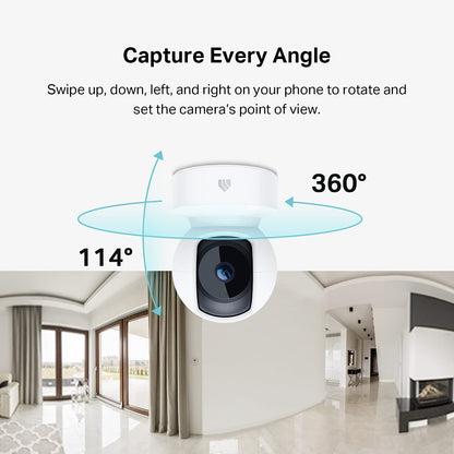 1080p Pan & Tilt Pet Camera With Night Vision