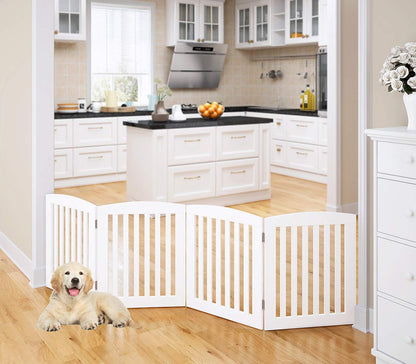 Wooden Freestanding Foldable Dog Gate