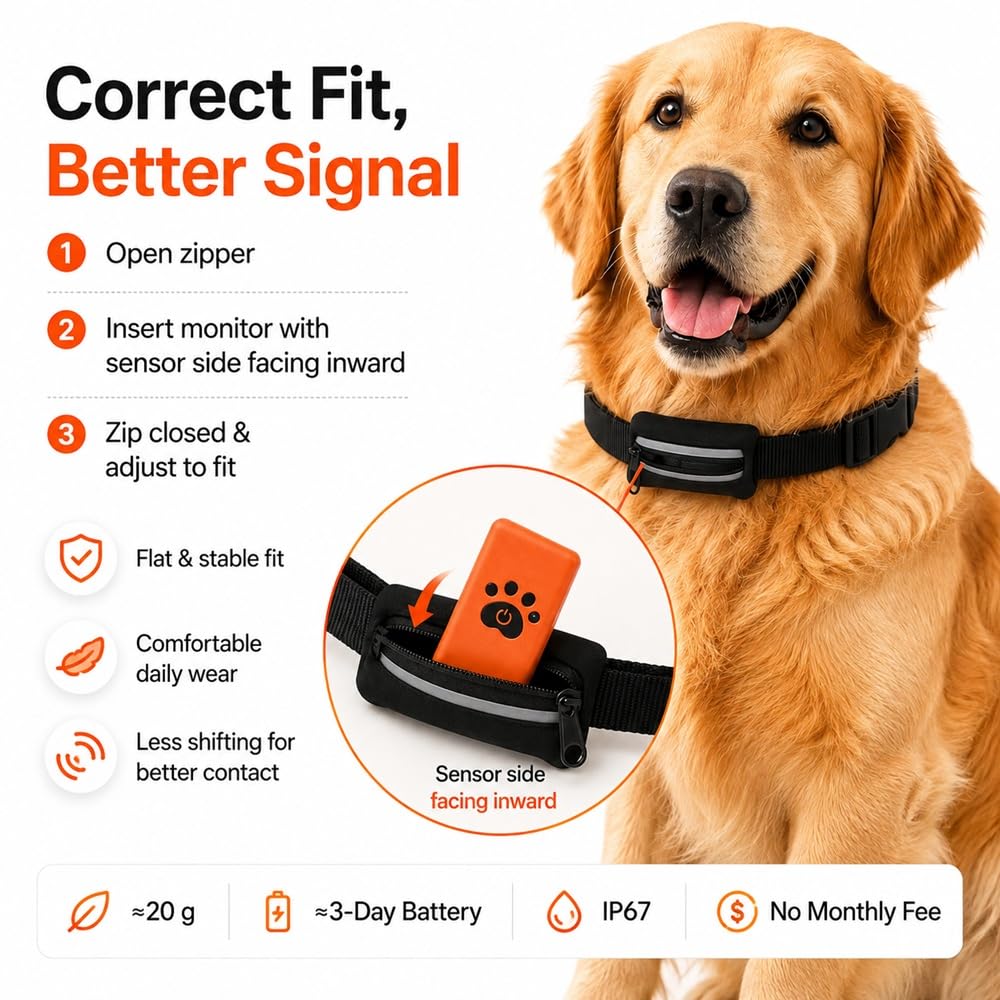 Smart Dog Health & Activity Monitoring Collar