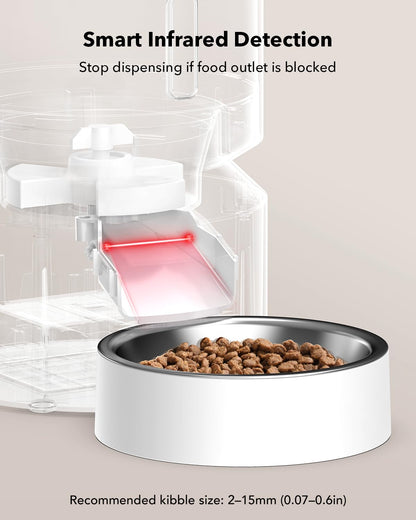 Automatic Pet Feeder With Scheduled Meal Dispensing