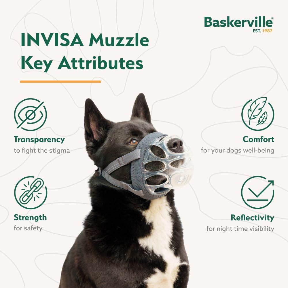 Baskerville INVISA Basket Dog Muzzle