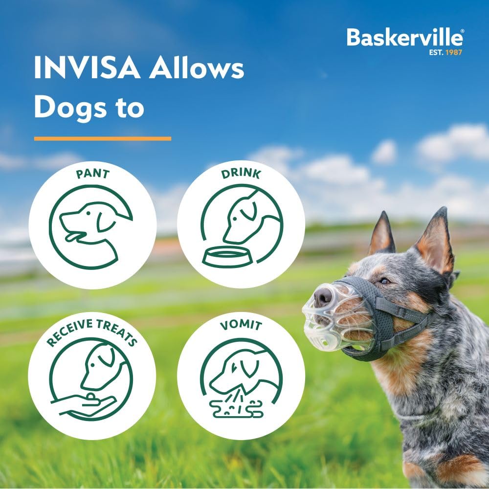 Baskerville INVISA Basket Dog Muzzle
