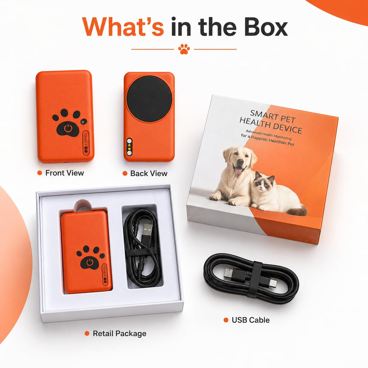Smart Dog Health & Activity Monitoring Collar