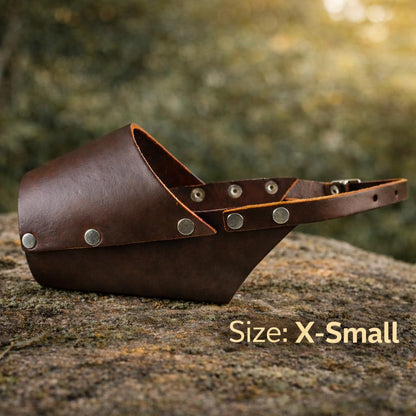 Jorvet Leather Muzzle for Pets
