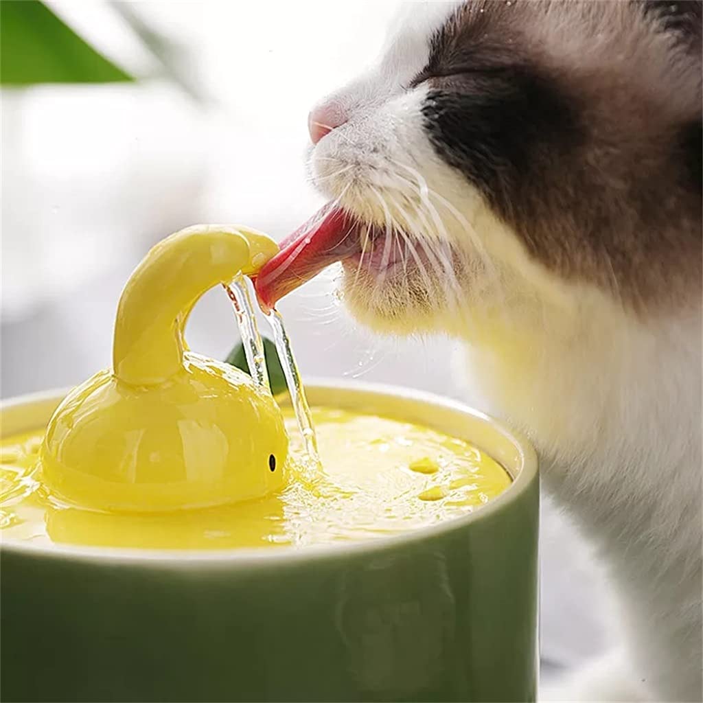 Ceramic Pet Water Fountain With 5-Stage Filtration