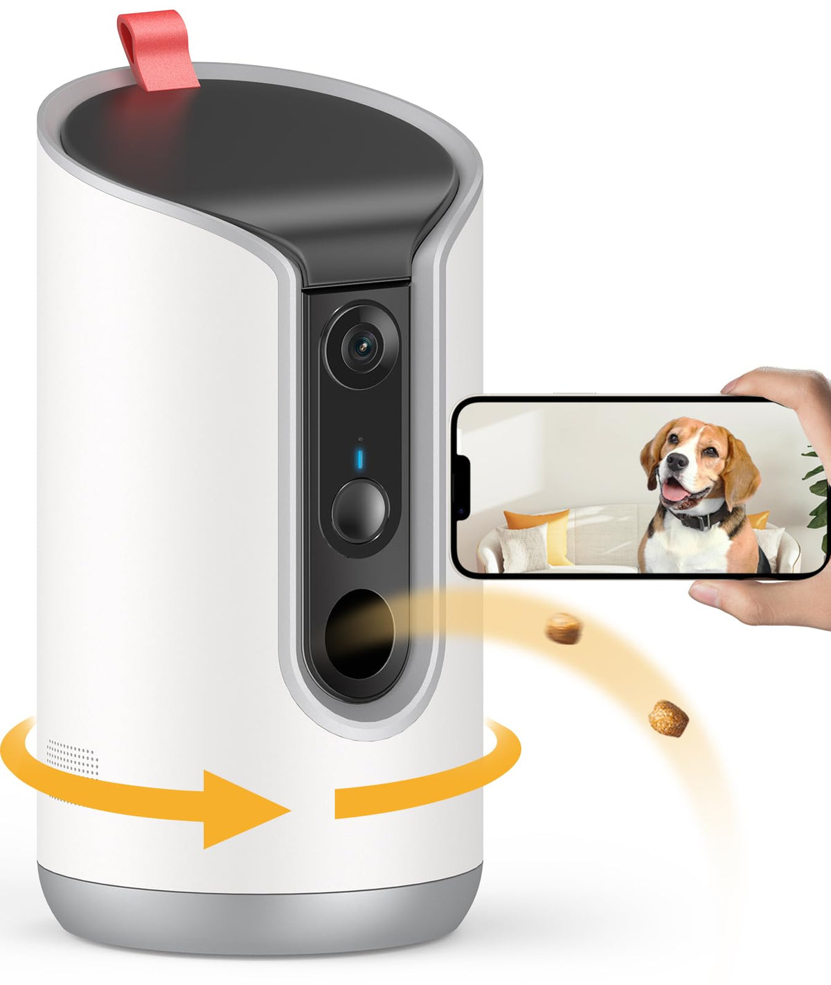 Pet Camera With Remote Treat Dispenser