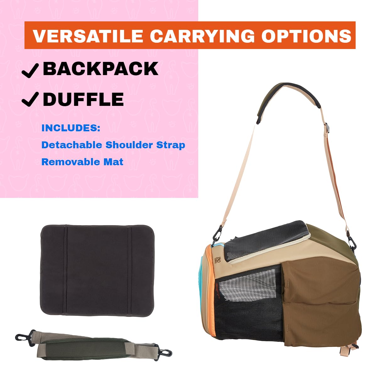 Navigator Convertible Mesh Cat Carrier Backpack