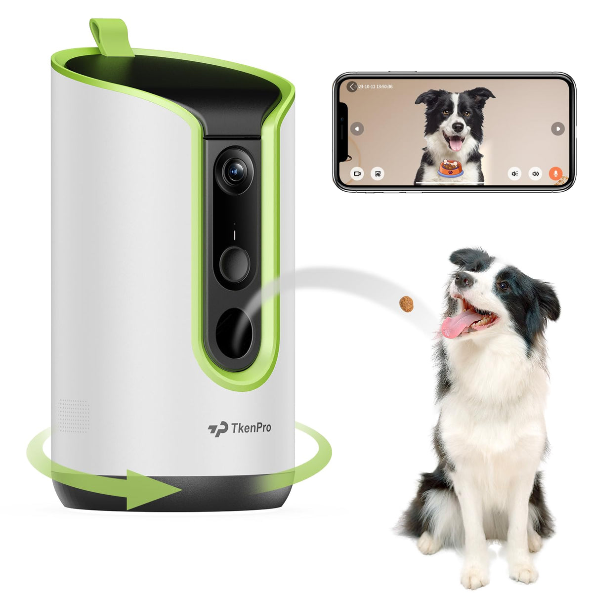 Pet Camera With Remote Treat Dispenser