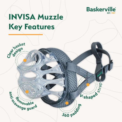 Baskerville INVISA Basket Dog Muzzle