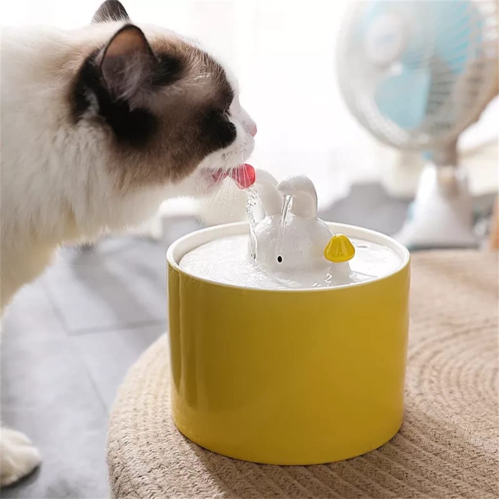 Ceramic Pet Water Fountain With 5-Stage Filtration