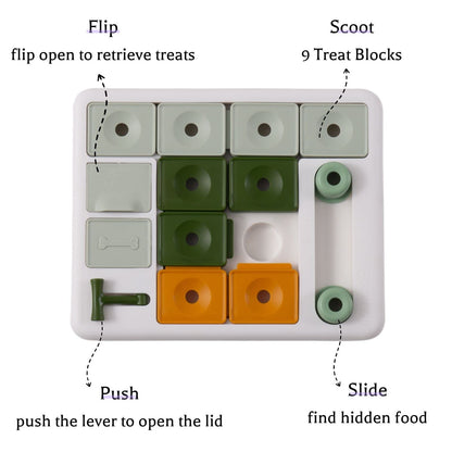 3-Level Dog Puzzle Toy for Mental Stimulation