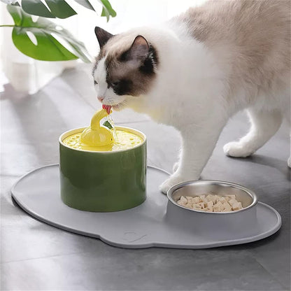 Ceramic Pet Water Fountain With 5-Stage Filtration