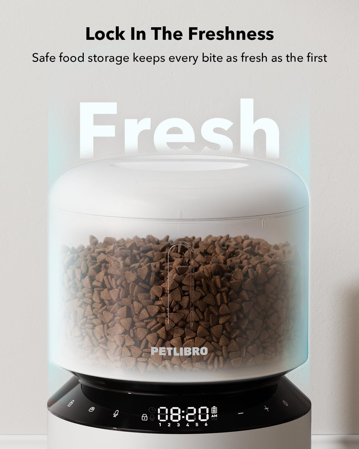 Automatic Pet Feeder With Scheduled Meal Dispensing