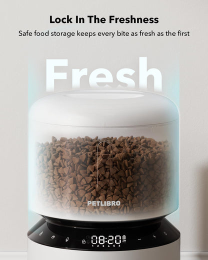 Automatic Pet Feeder With Scheduled Meal Dispensing