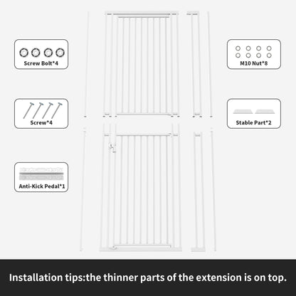 Extra Tall Cat Gate With No-Drill Installation