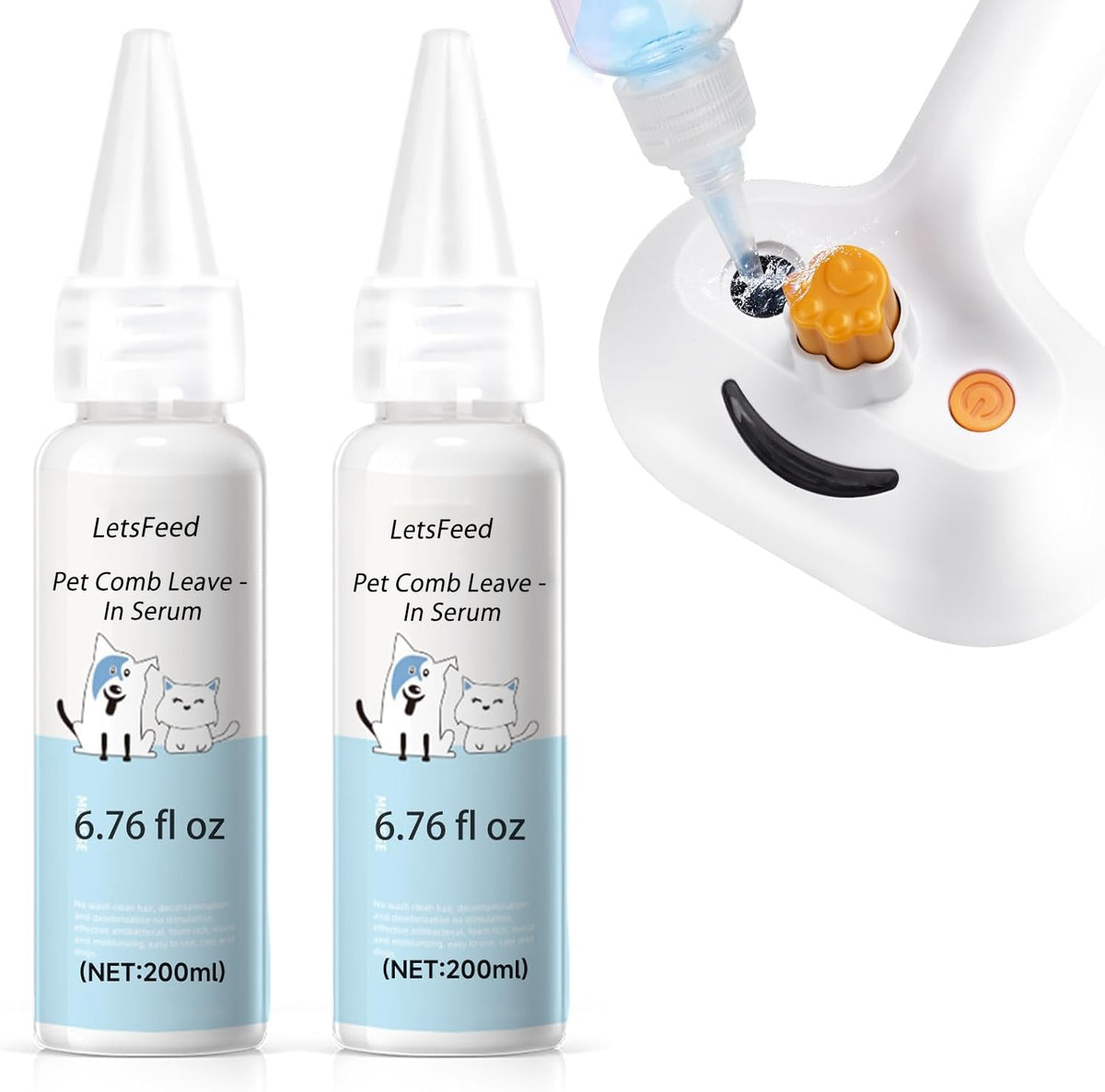 Pet Steam Brush for Dogs & Cats