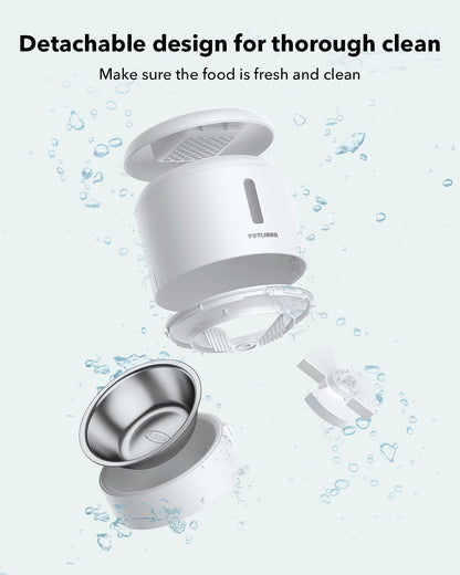 Automatic Pet Feeder With Scheduled Meal Dispensing