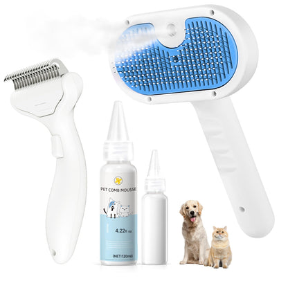 Pet Steam Brush for Dogs & Cats