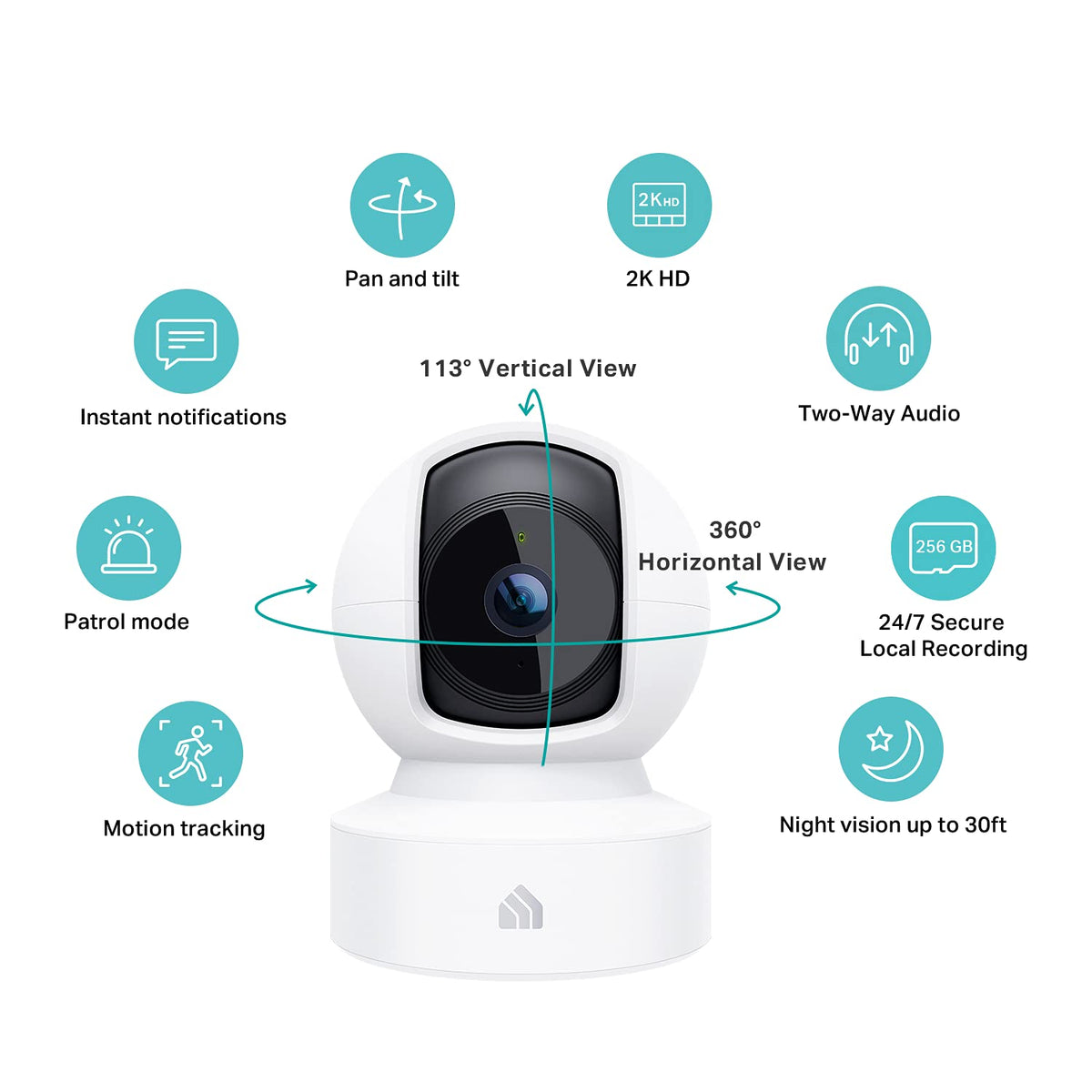 1080p Pan & Tilt Pet Camera With Night Vision