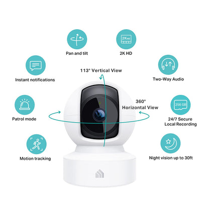 1080p Pan & Tilt Pet Camera With Night Vision