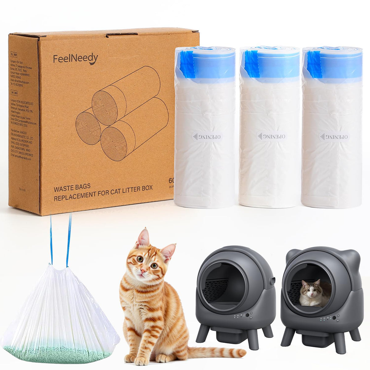 Automatic Self-Cleaning Cat Litter Box