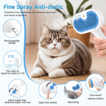 Pet Steam Brush for Dogs & Cats