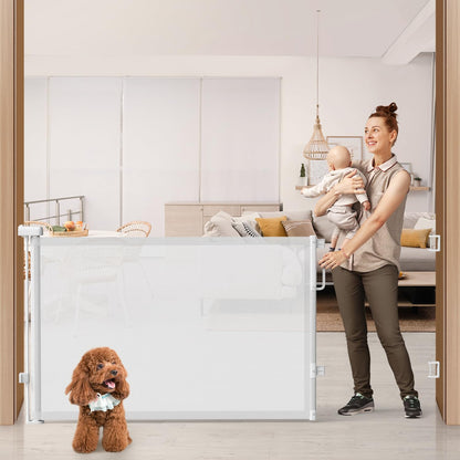 Retractable Mesh Dog Gate for Stairs & Doorways