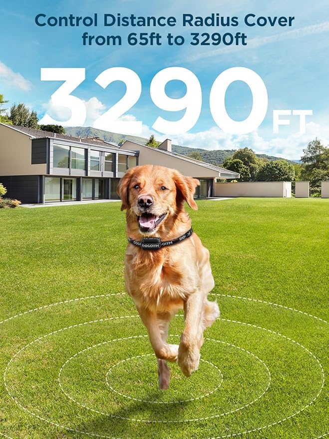 GPS Wireless Dog Fence System for Two Dogs