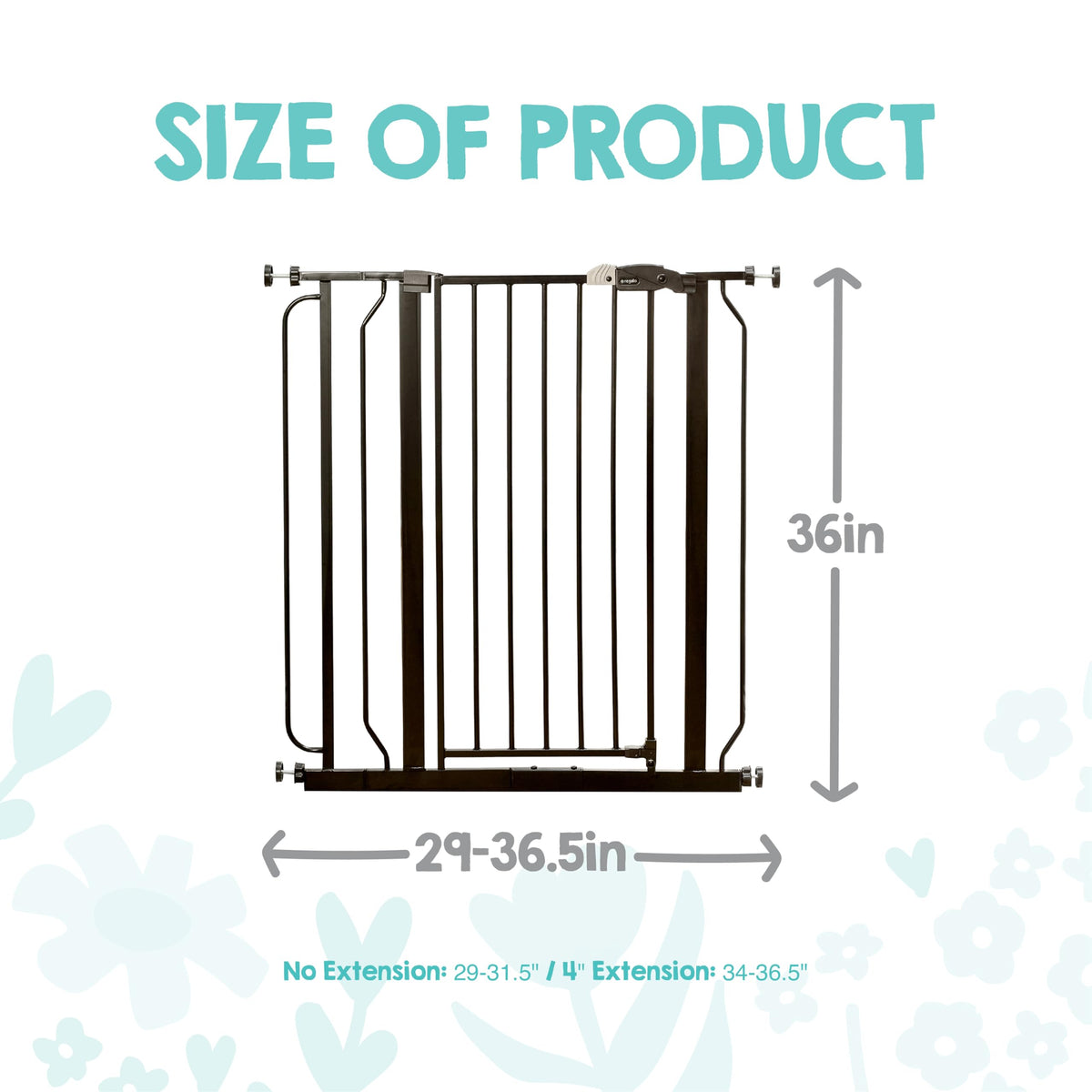 Extra Wide Walk-Through Dog Gate