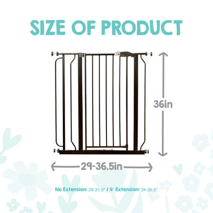 Extra Wide Walk-Through Dog Gate