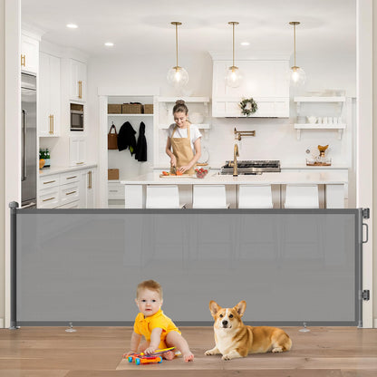 Retractable Mesh Dog Gate for Stairs & Doorways