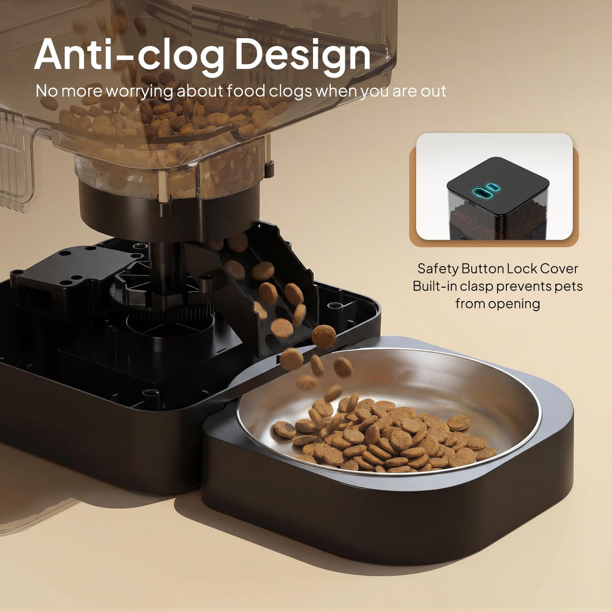 Automatic Pet Feeder With Timed Meal Scheduling