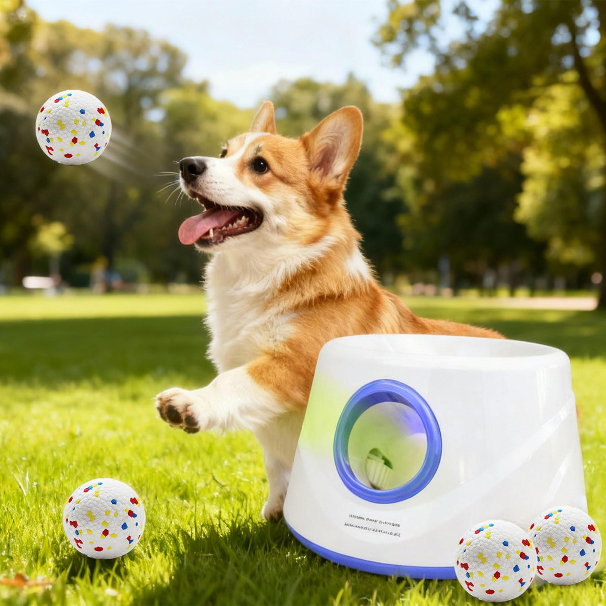 Automatic Dog Ball Launcher With Adjustable Distance