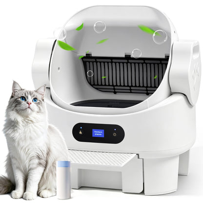 XL Stainless Steel Cat Litter Box With High Sides