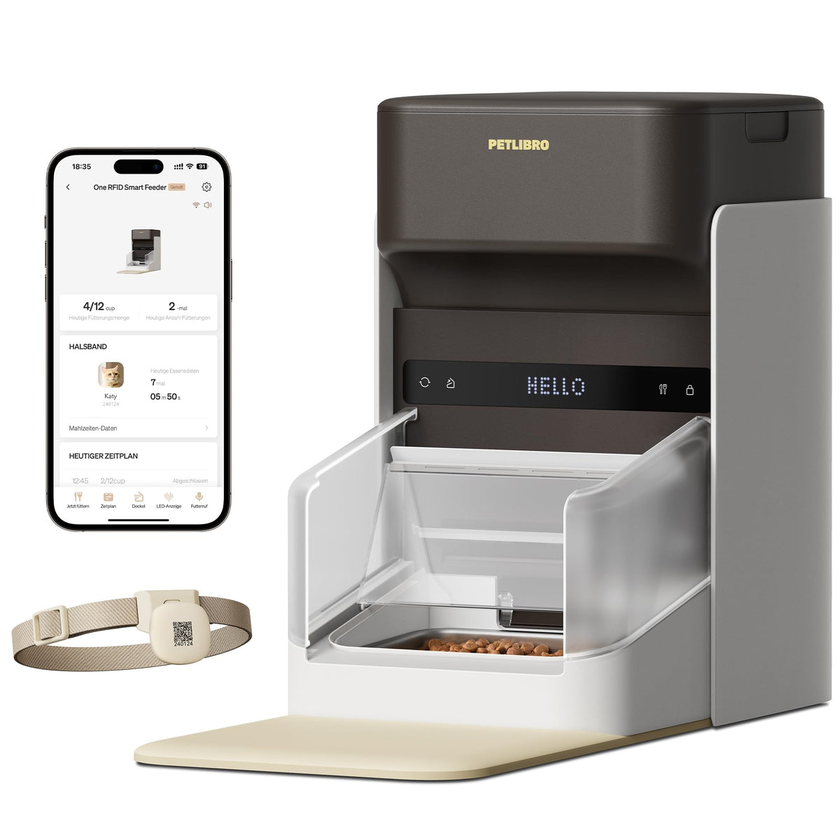 RFID Cat Feeder With Personalized Meal Access