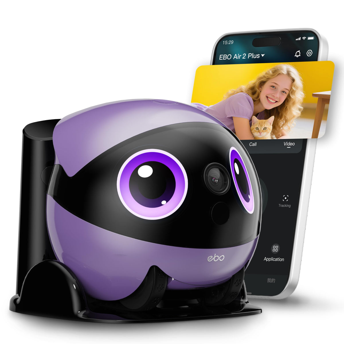 EBO Air 2 Plus 3K Mobile Pet Camera Robot